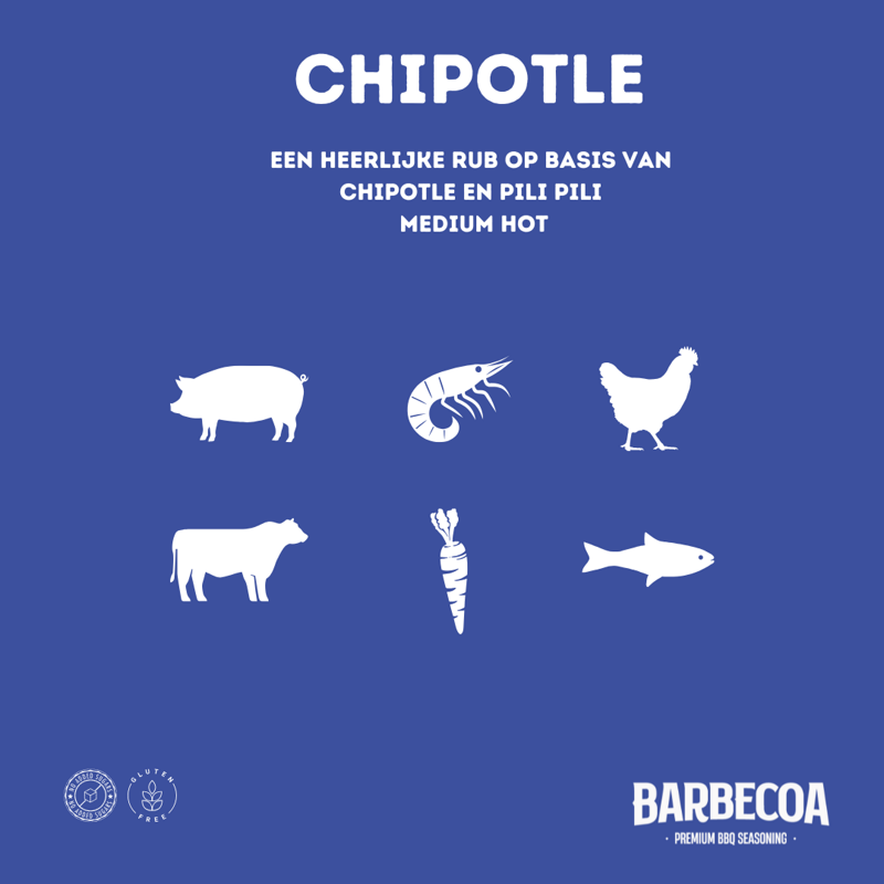 BARBECOA CHIPOTLE BBQ RUB 200GR. 