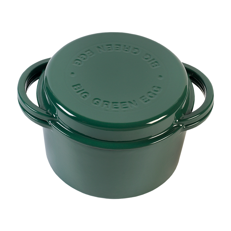 Big Green Egg, GREEN DUTCH OVEN ROND KOOKPOT 4 LITER GROEN
