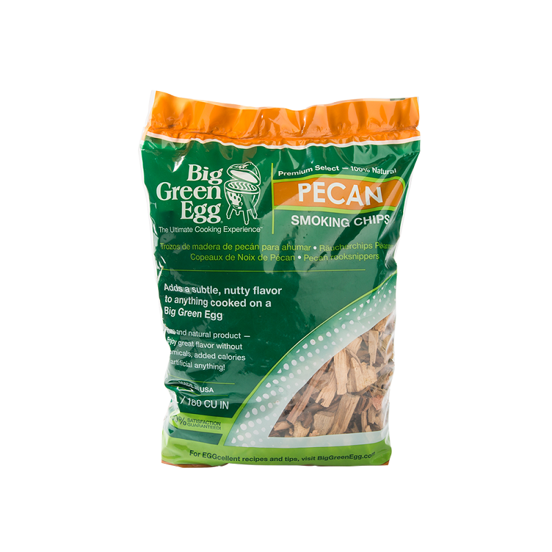 Big Green Egg, PECAN WOOD CHIPS HOUTSNIPPERS