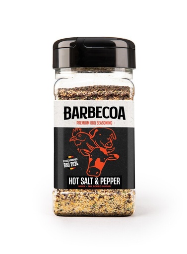 [0103 094028568561] BARBECOA HOT SALT & PEPPER 250GR. 