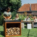 Ofyr, Butcher Block Storage 90 Corten Donker Grijs Keramiek