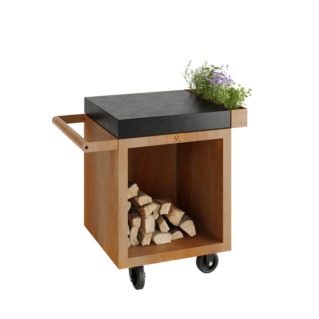 Ofyr, Mise en Place Table Corten 65 PRO Donker Grijs Keramiek