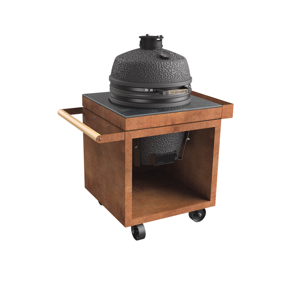 OFYR Kamado Table Corten 75 PRO+ Corten Donker Grijs Keramiek