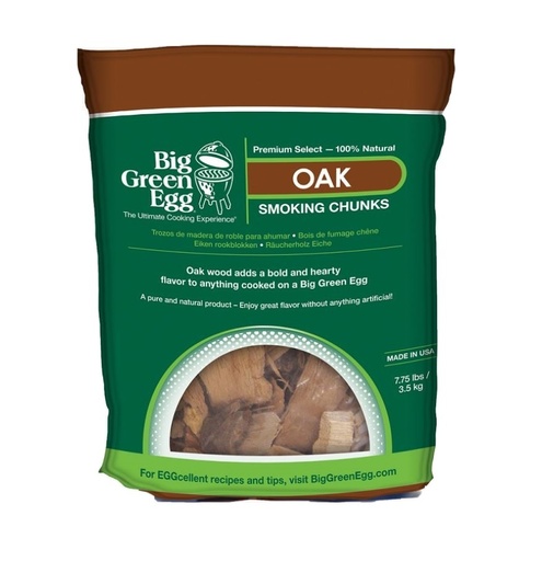 [0703 127389] Big Green Egg, OAK WOOD CHUNKS GROTERE BROKKEN DAN CHIPS